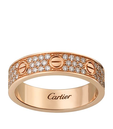 cartier rose gold wedding rings